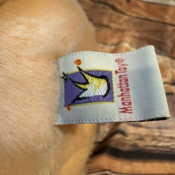 Manhattan Toy Co Vintage 1990s Tan Beige Plush Pig Piglet Stuffed Animal 1999 - Picture 7 of 8